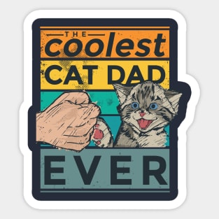 CoolestCatDadEver Sticker